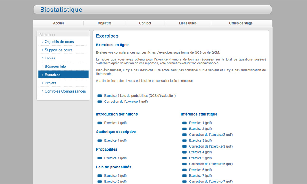 Univ. Paris-Sud - Biostatistique (2)